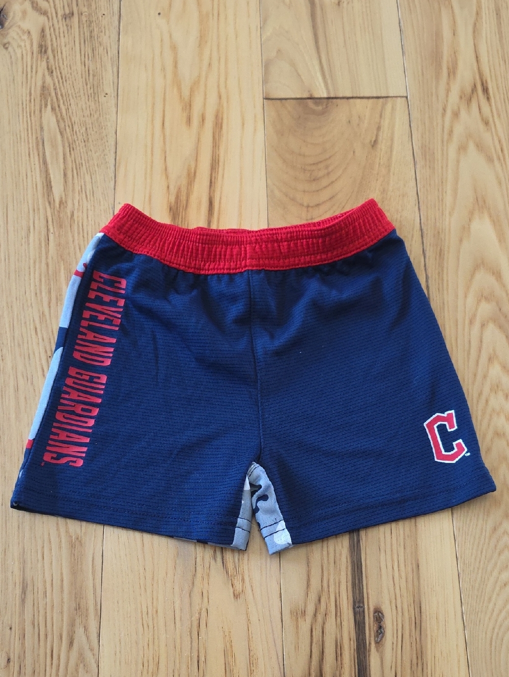 Cleveland Guardians Athletic Shorts with Red Waistband